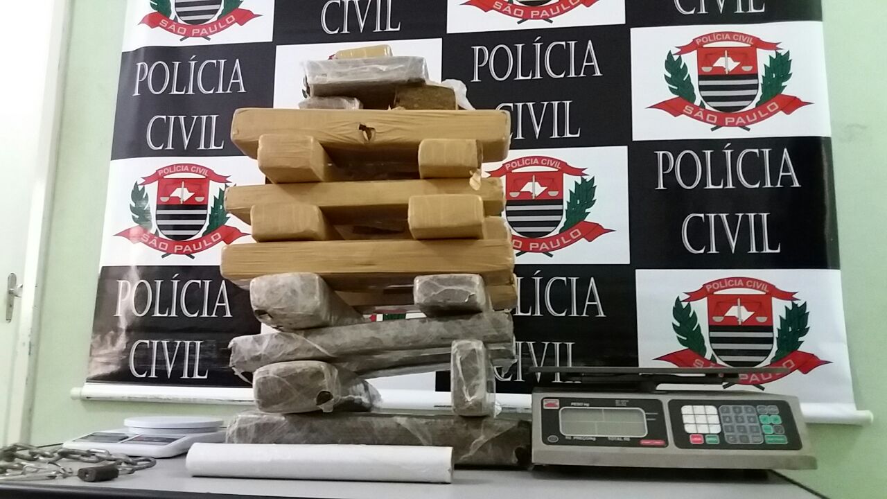 Droga apreendida pela equipe da DISE na manhã desta quarta-feira, 22